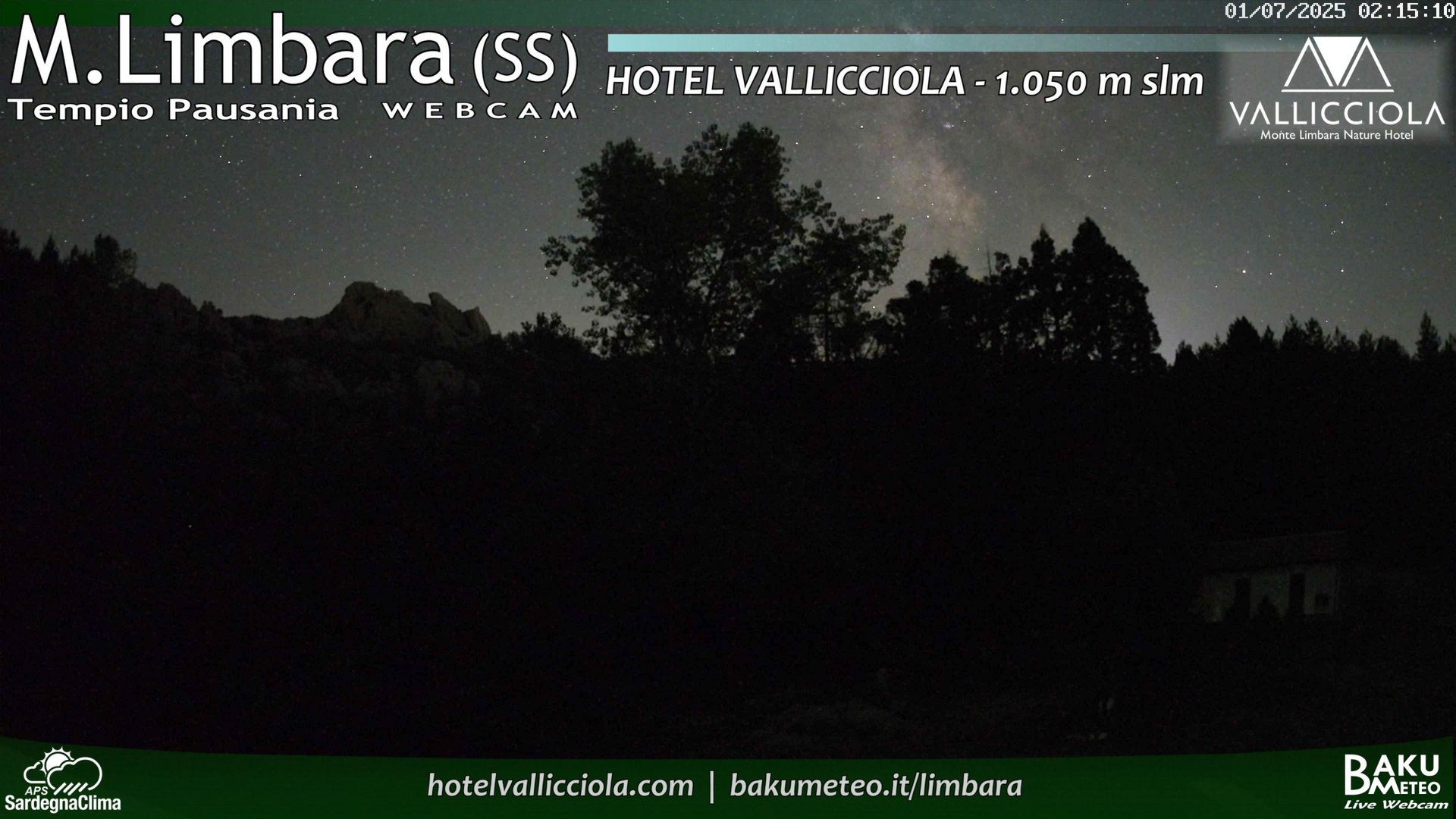 time-lapse frame, Monte Limbara Vallicciola webcam