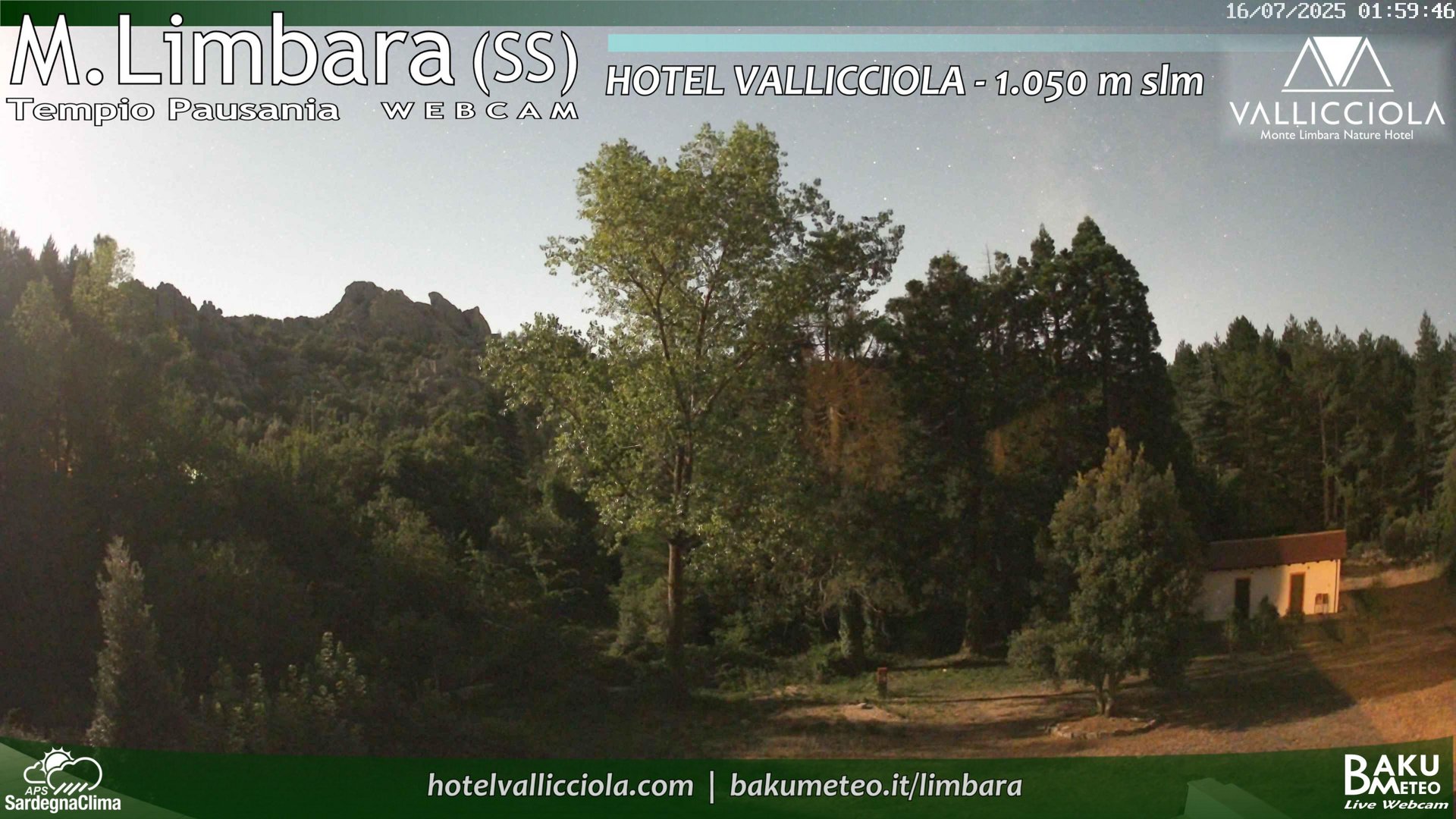 time-lapse frame, Monte Limbara Vallicciola webcam