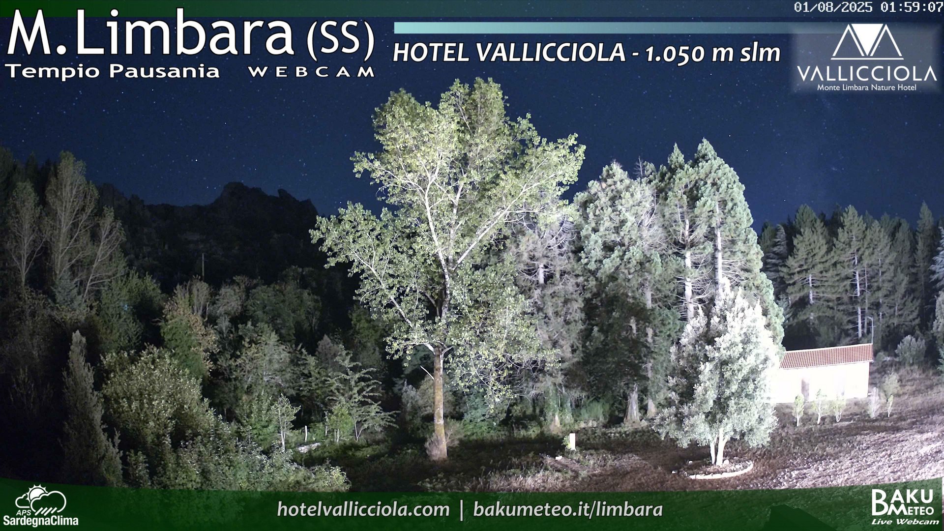 time-lapse frame, Monte Limbara Vallicciola webcam