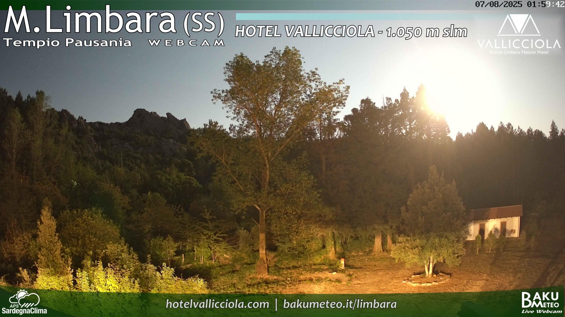 time-lapse frame, Monte Limbara Vallicciola webcam