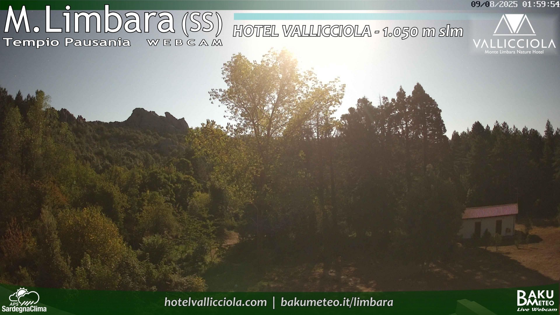 time-lapse frame, Monte Limbara Vallicciola webcam