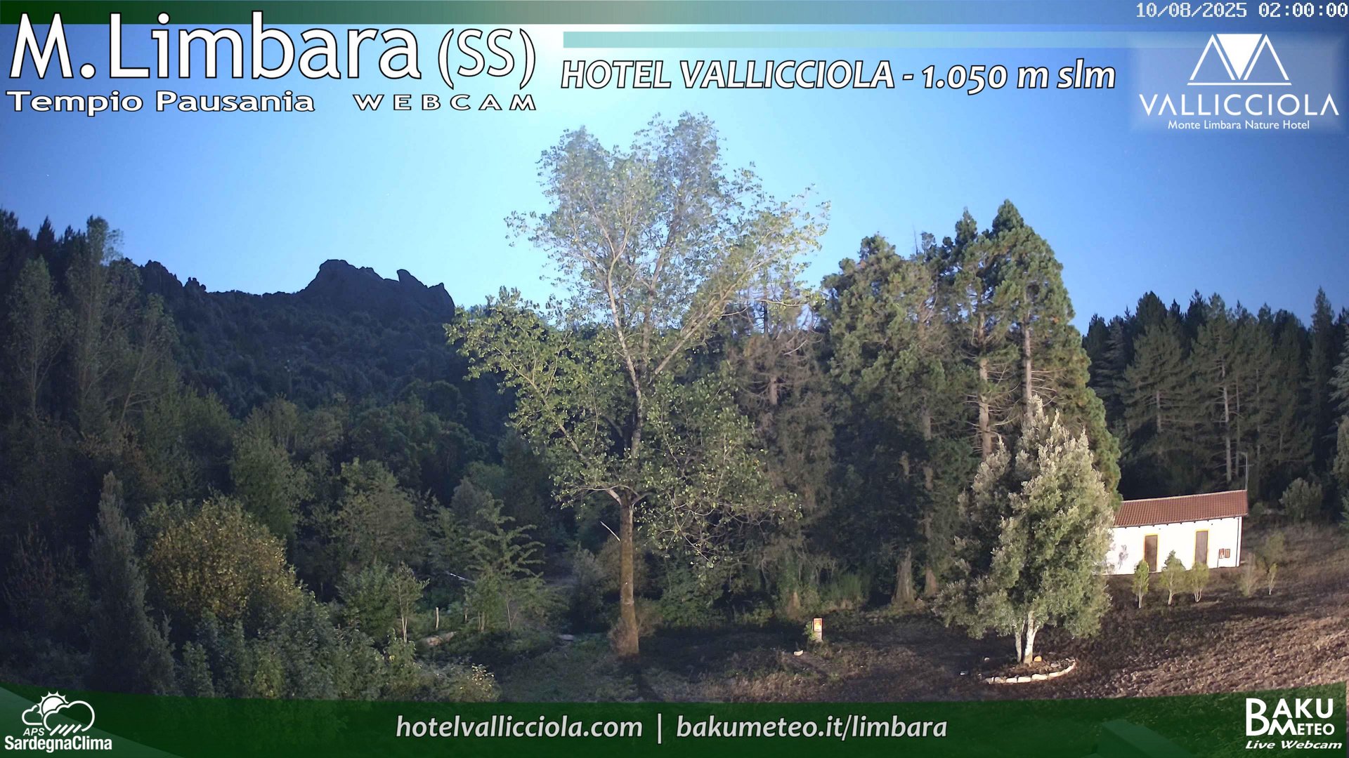 time-lapse frame, Monte Limbara Vallicciola webcam