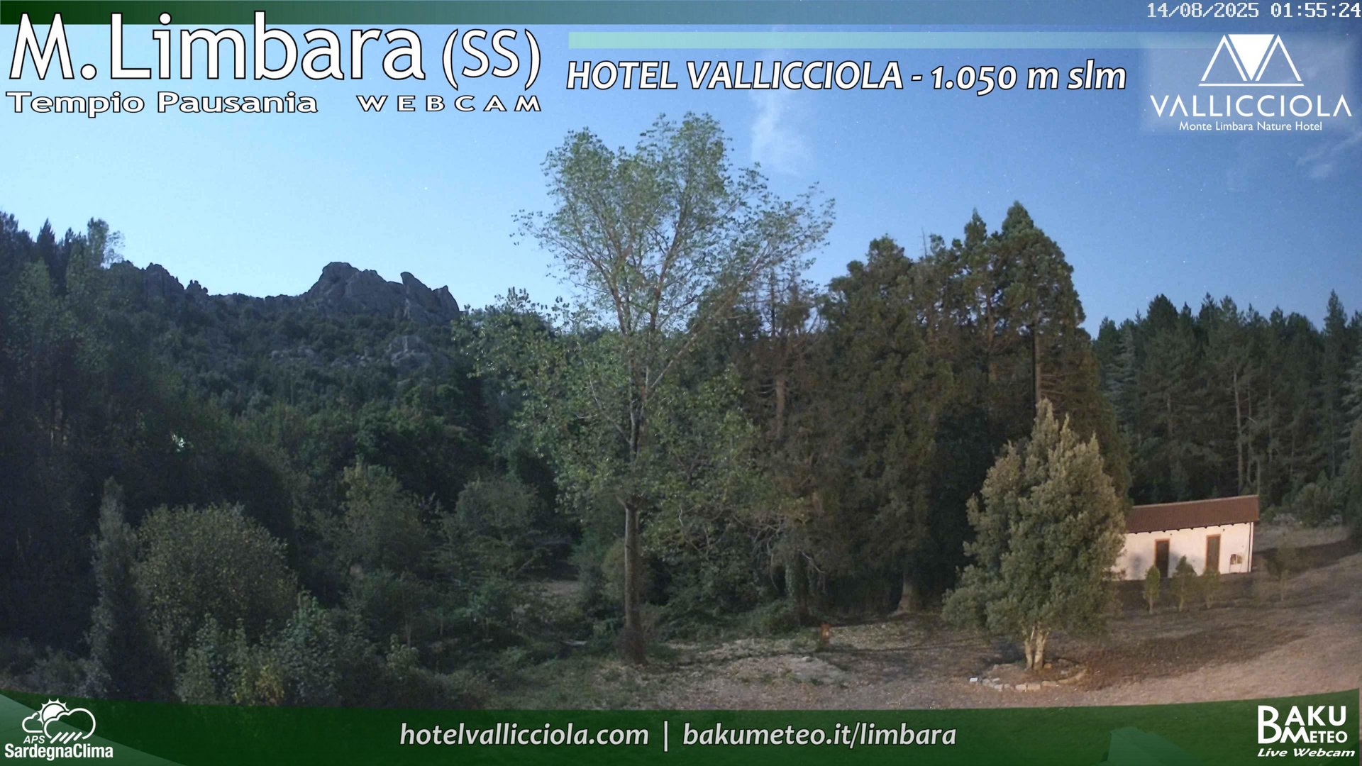 time-lapse frame, Monte Limbara Vallicciola webcam