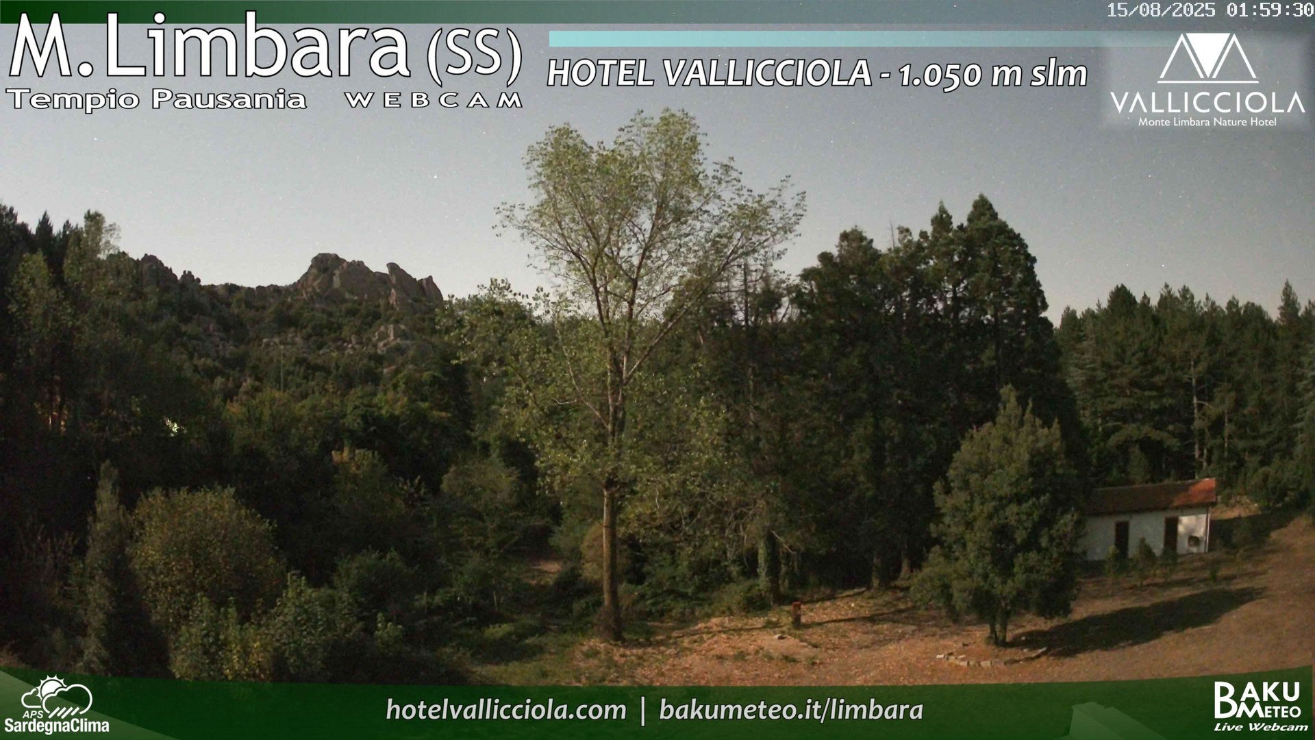 time-lapse frame, Monte Limbara Vallicciola webcam