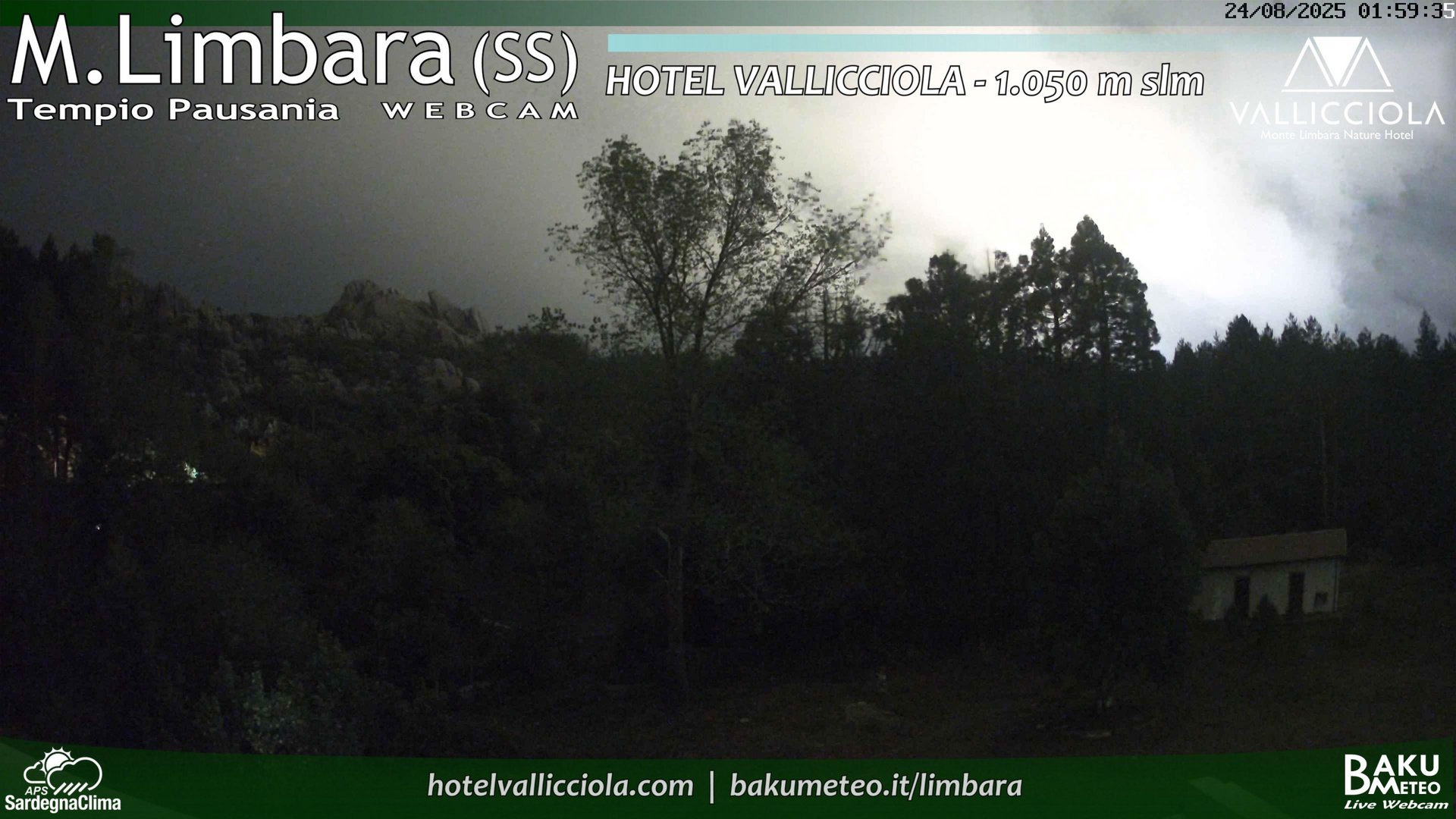 time-lapse frame, Monte Limbara Vallicciola webcam