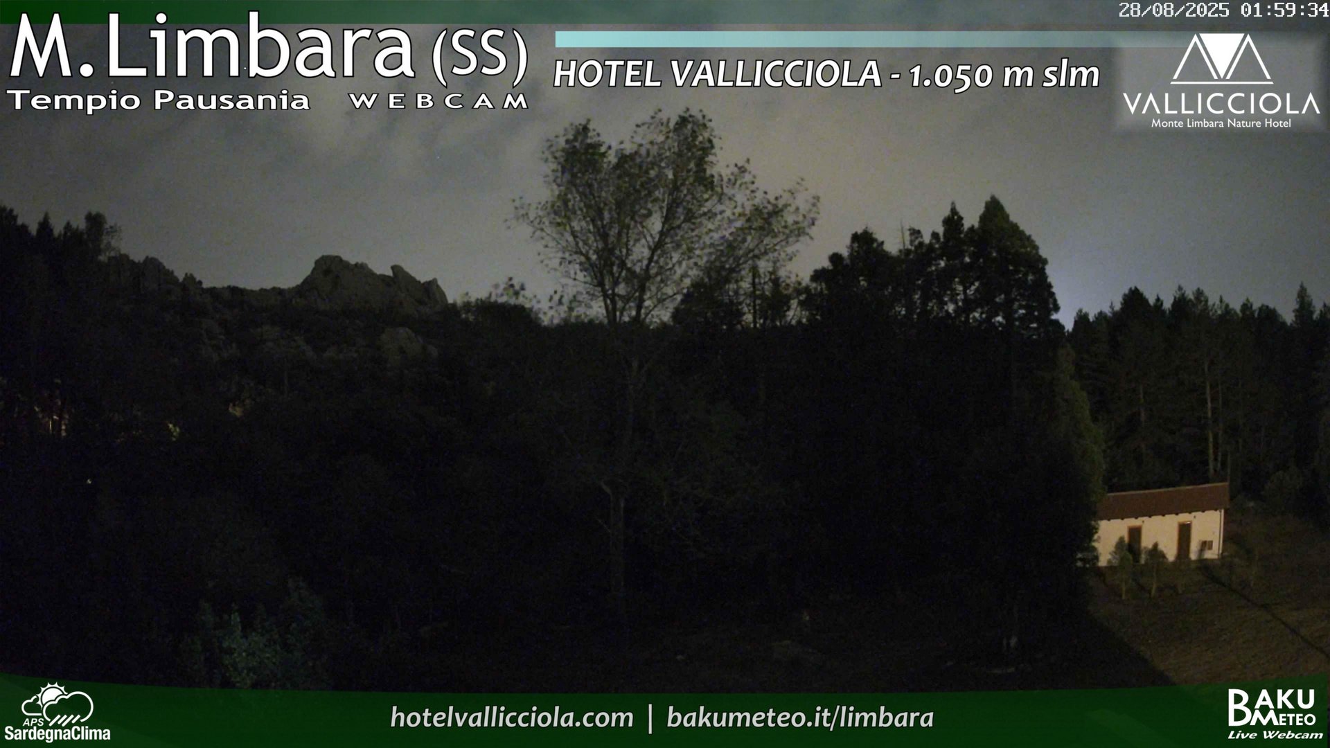 time-lapse frame, Monte Limbara Vallicciola webcam