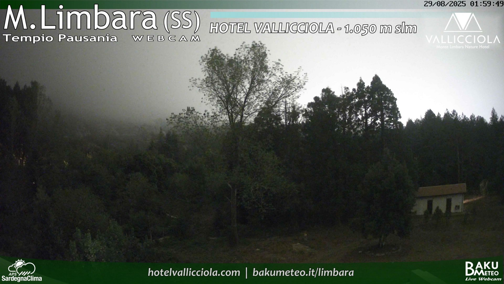 time-lapse frame, Monte Limbara Vallicciola webcam