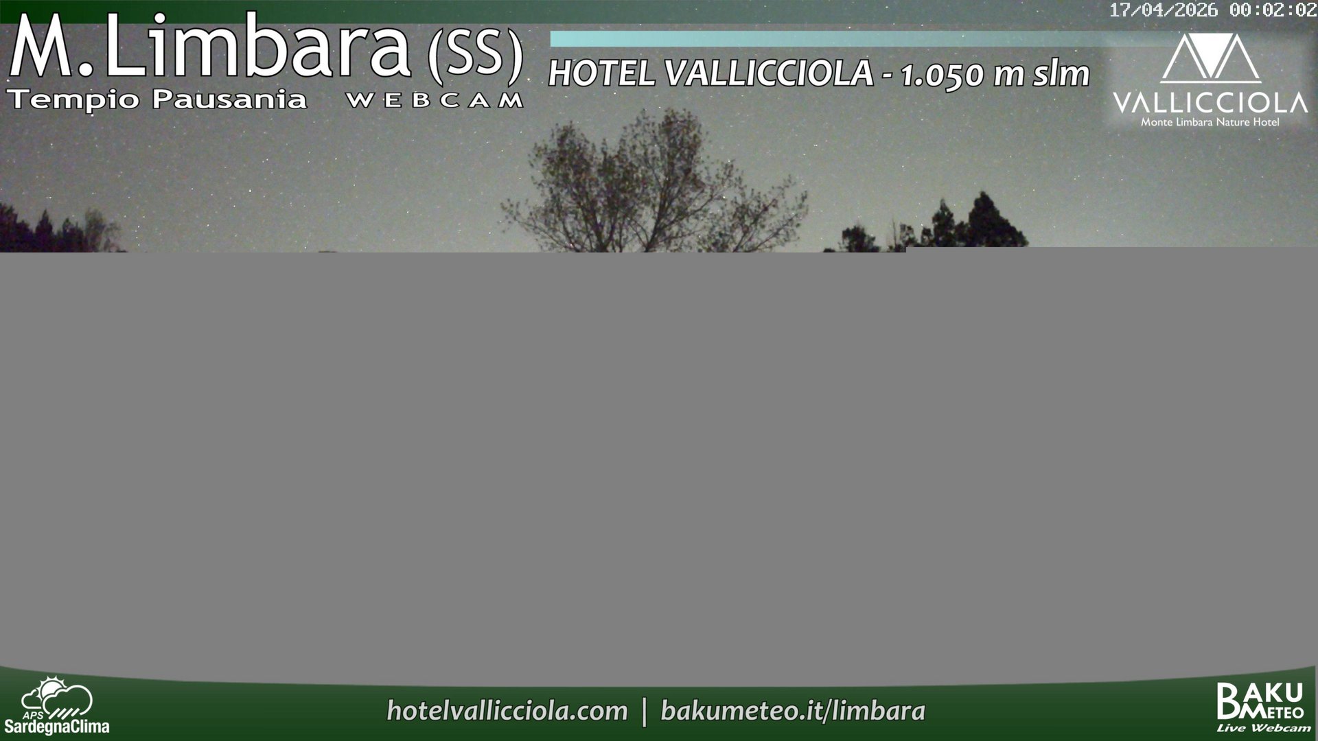 time-lapse frame, Monte Limbara Vallicciola webcam