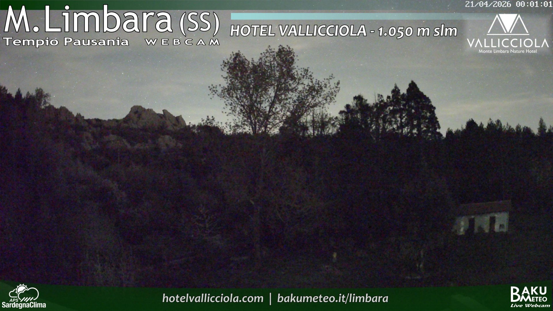 time-lapse frame, Monte Limbara Vallicciola webcam