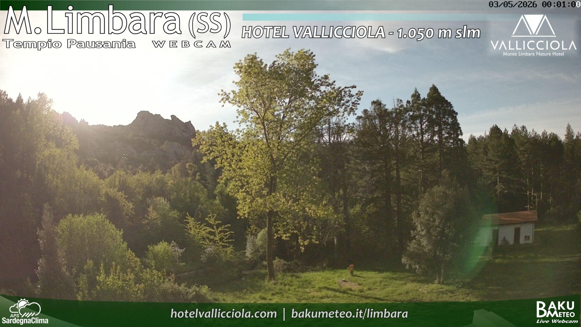 time-lapse frame, Monte Limbara Vallicciola webcam