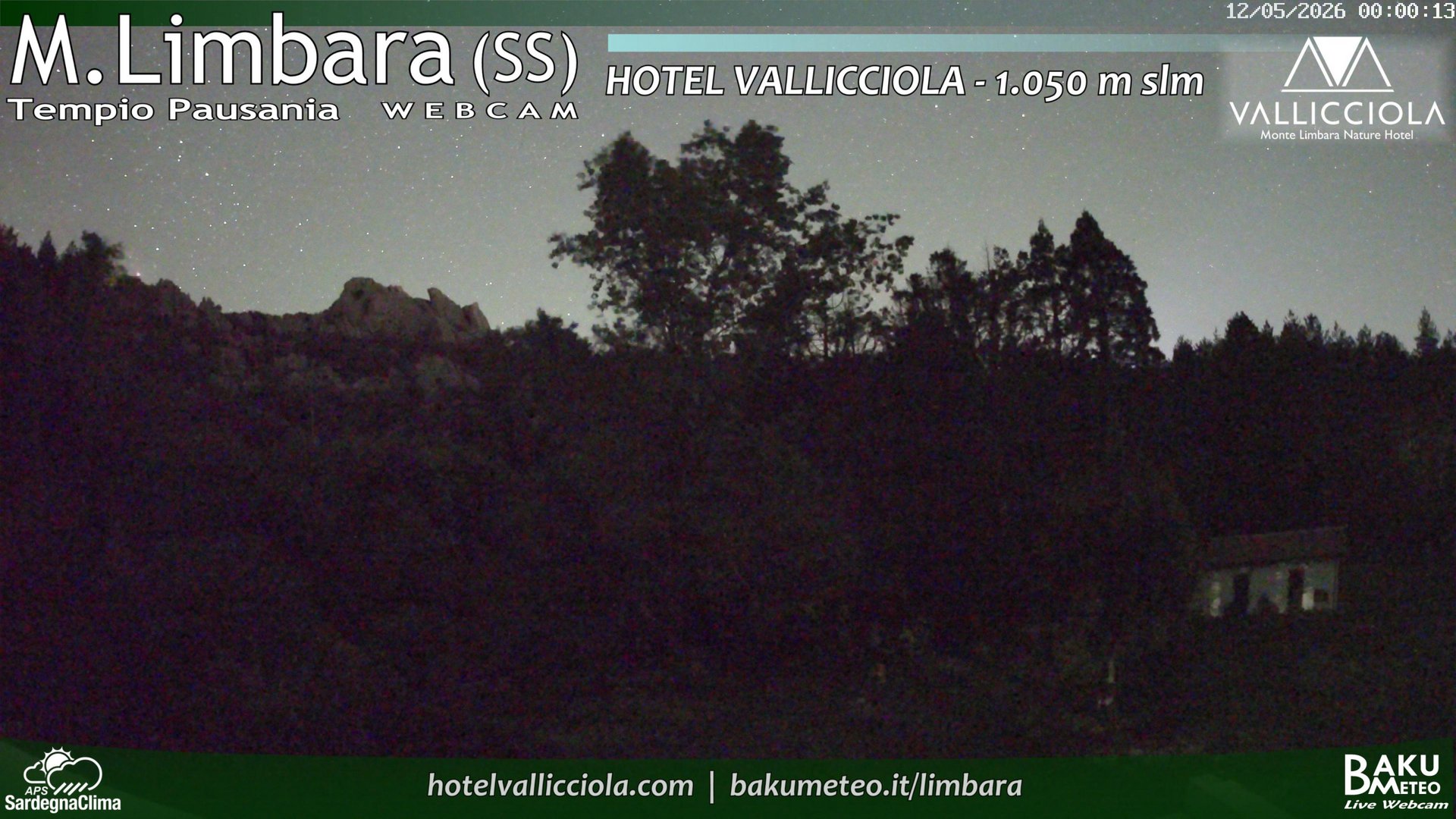 time-lapse frame, Monte Limbara Vallicciola webcam
