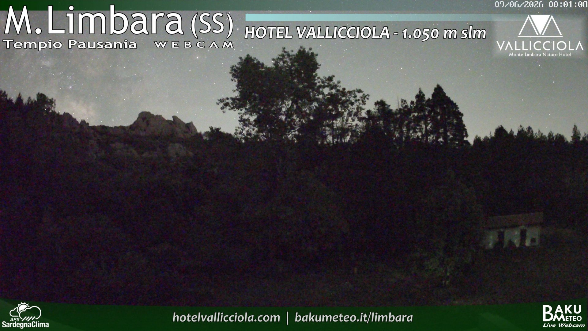 time-lapse frame, Monte Limbara Vallicciola webcam