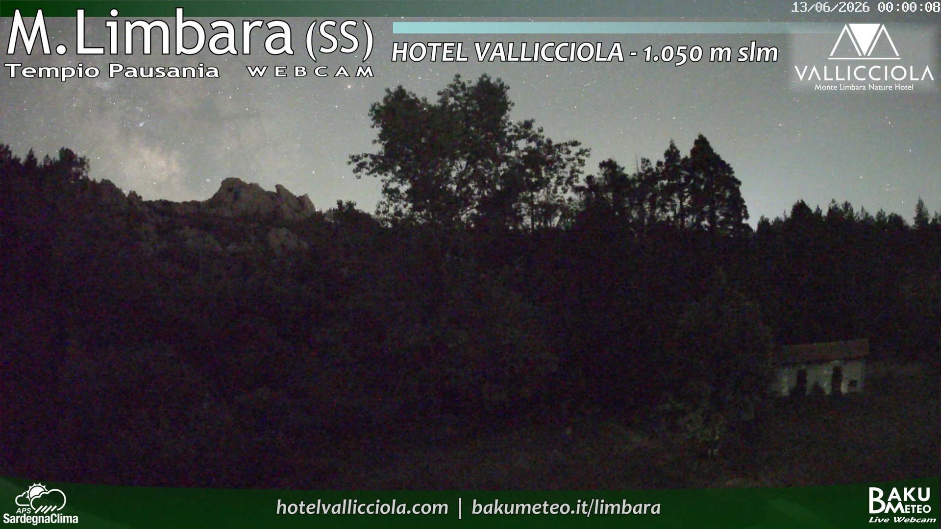 time-lapse frame, Monte Limbara Vallicciola webcam