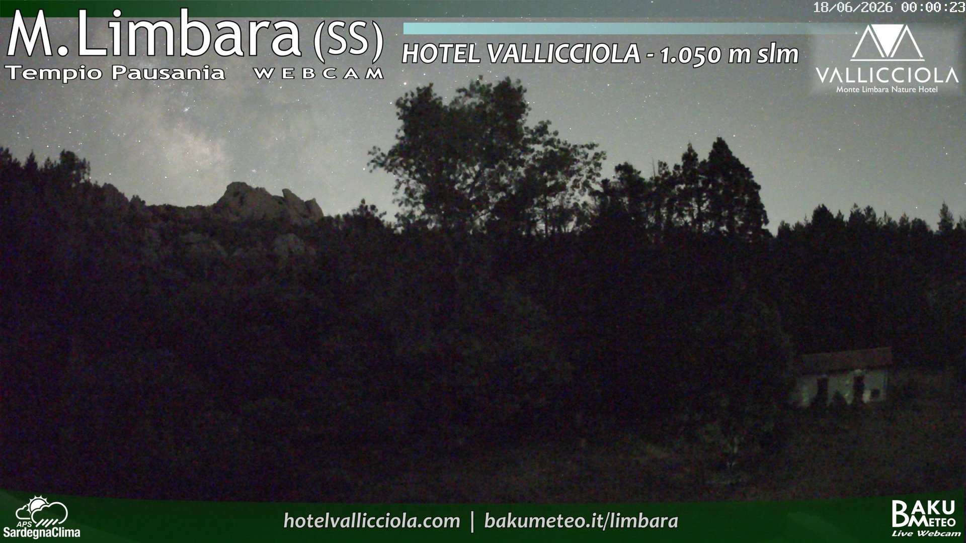 time-lapse frame, Monte Limbara Vallicciola webcam