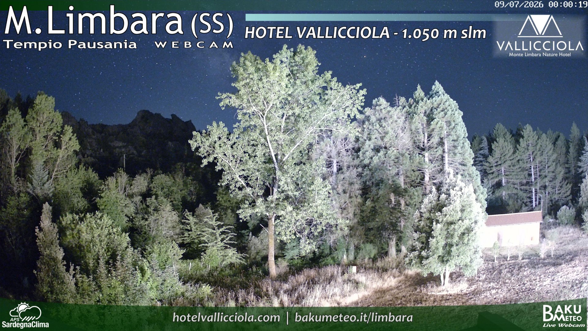 time-lapse frame, Monte Limbara Vallicciola webcam