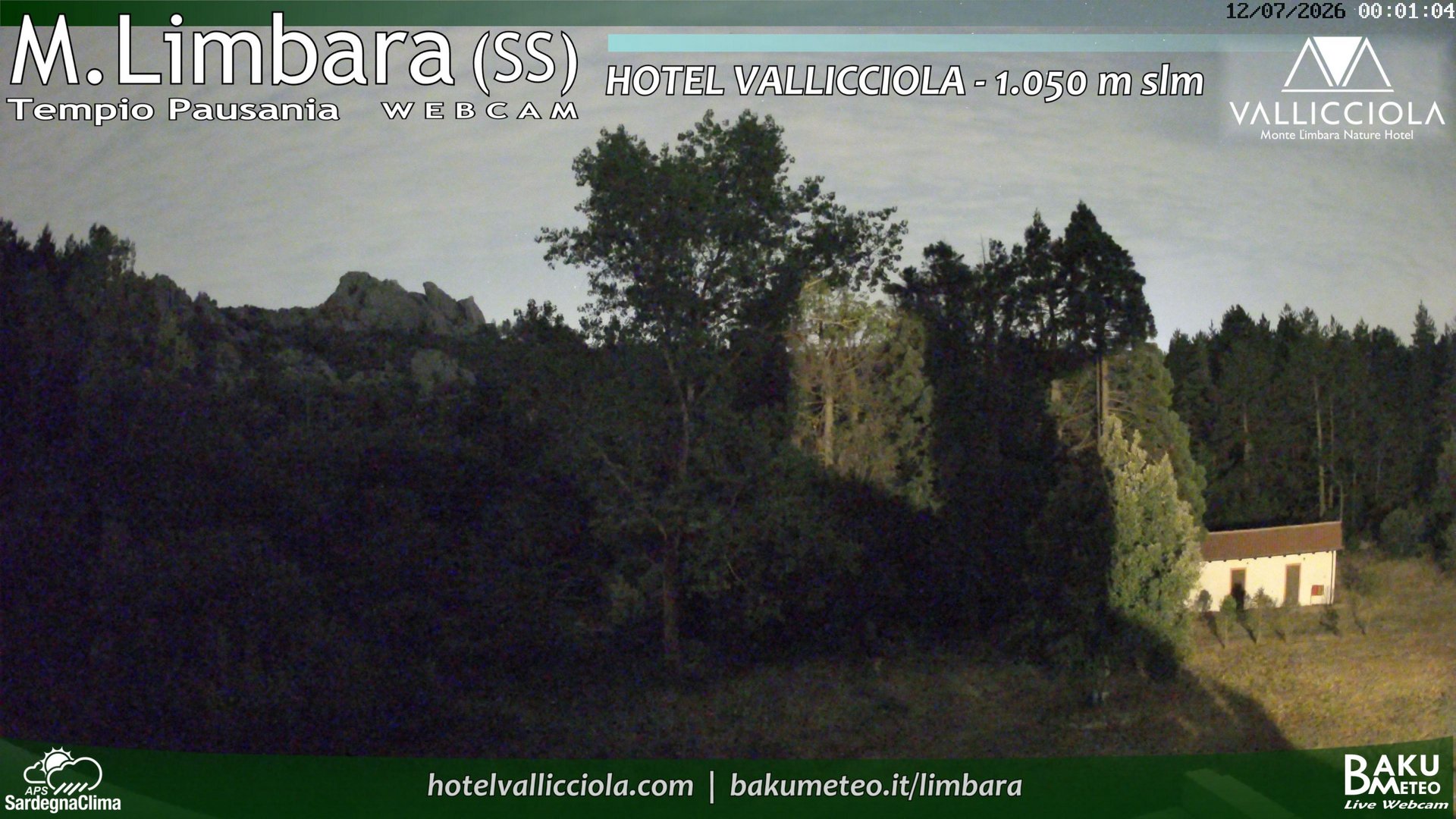 time-lapse frame, Monte Limbara Vallicciola webcam
