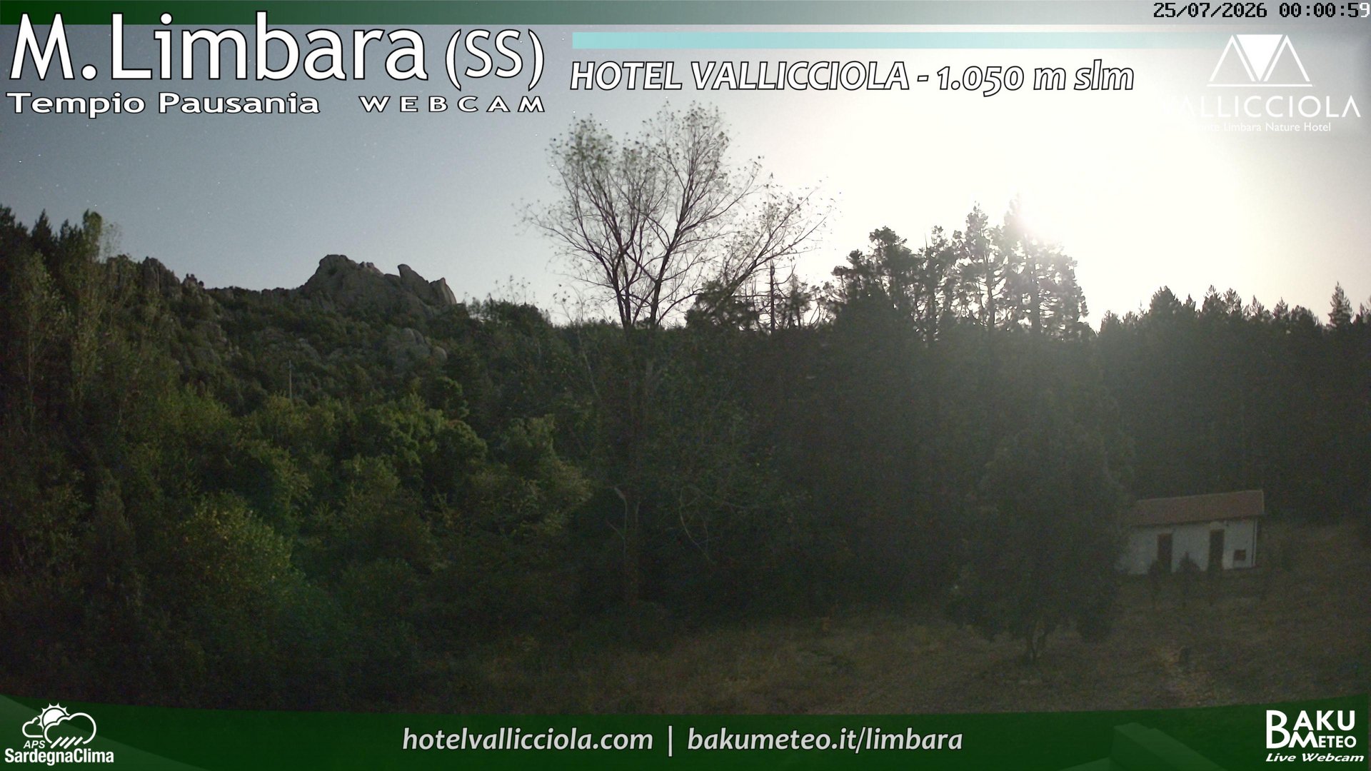 time-lapse frame, Monte Limbara Vallicciola webcam
