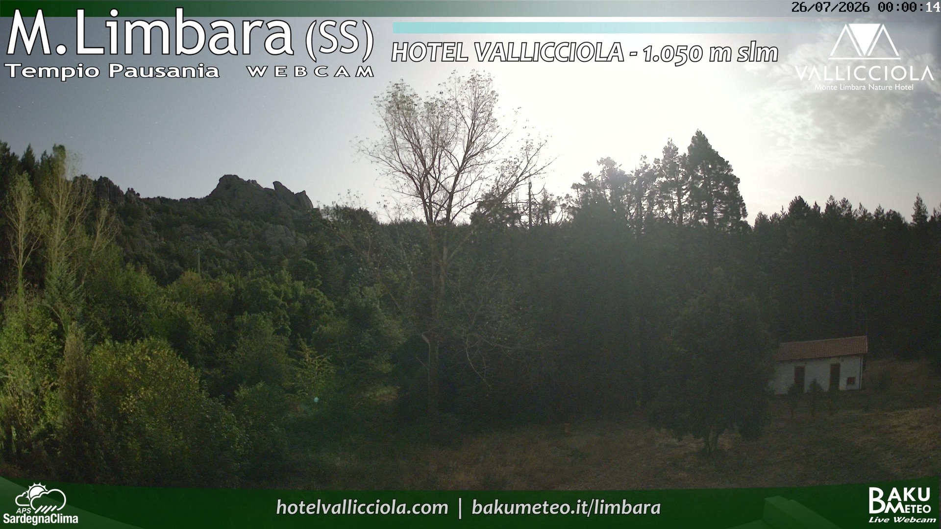 time-lapse frame, Monte Limbara Vallicciola webcam