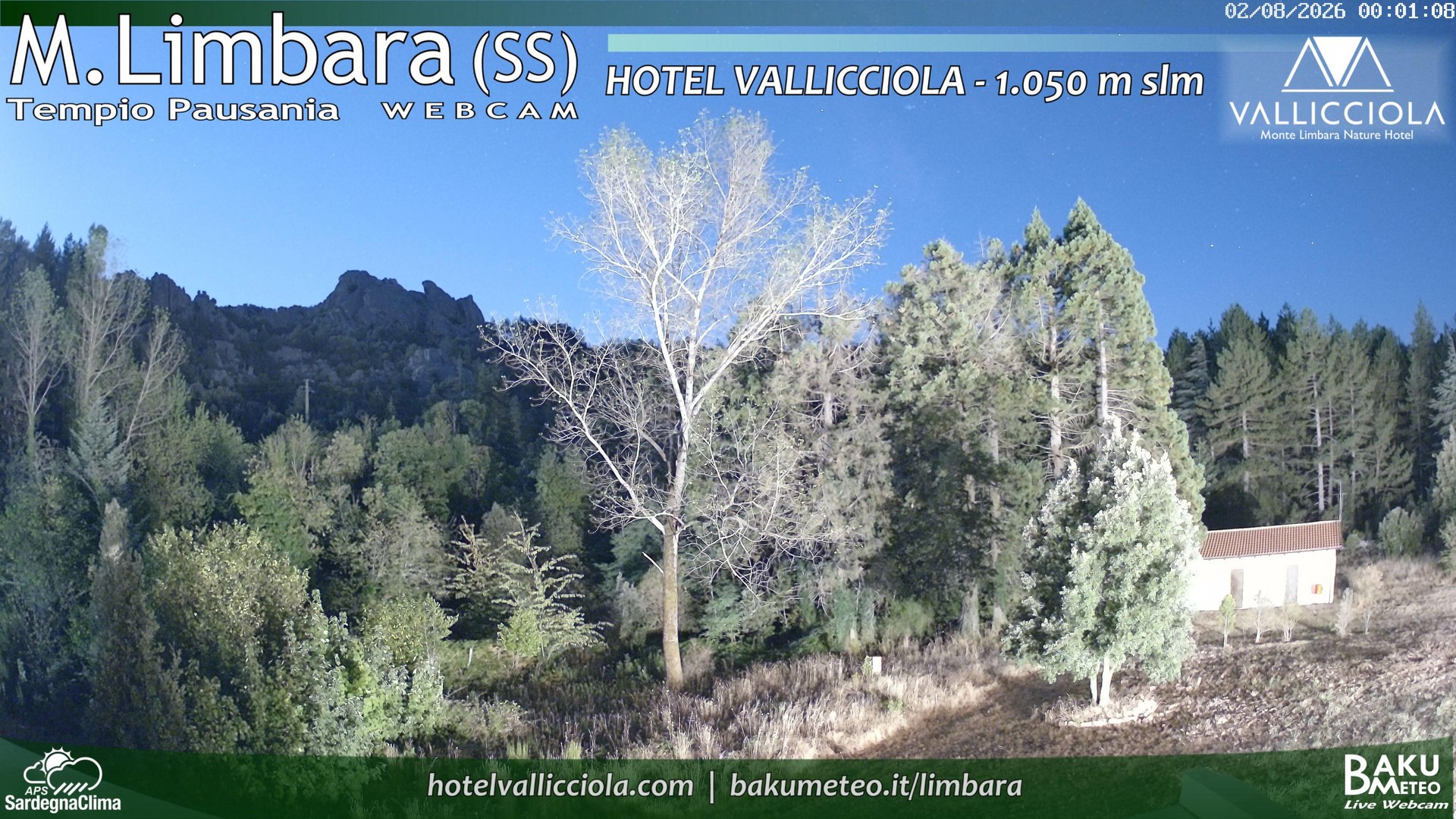 time-lapse frame, Monte Limbara Vallicciola webcam
