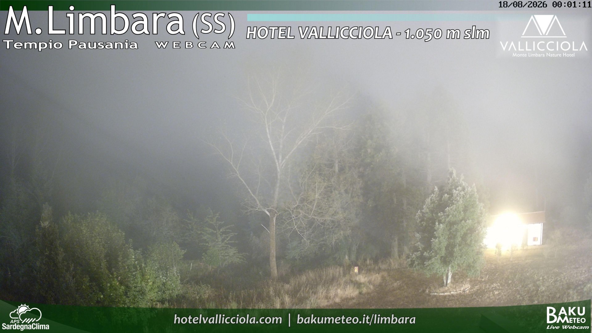 time-lapse frame, Monte Limbara Vallicciola webcam