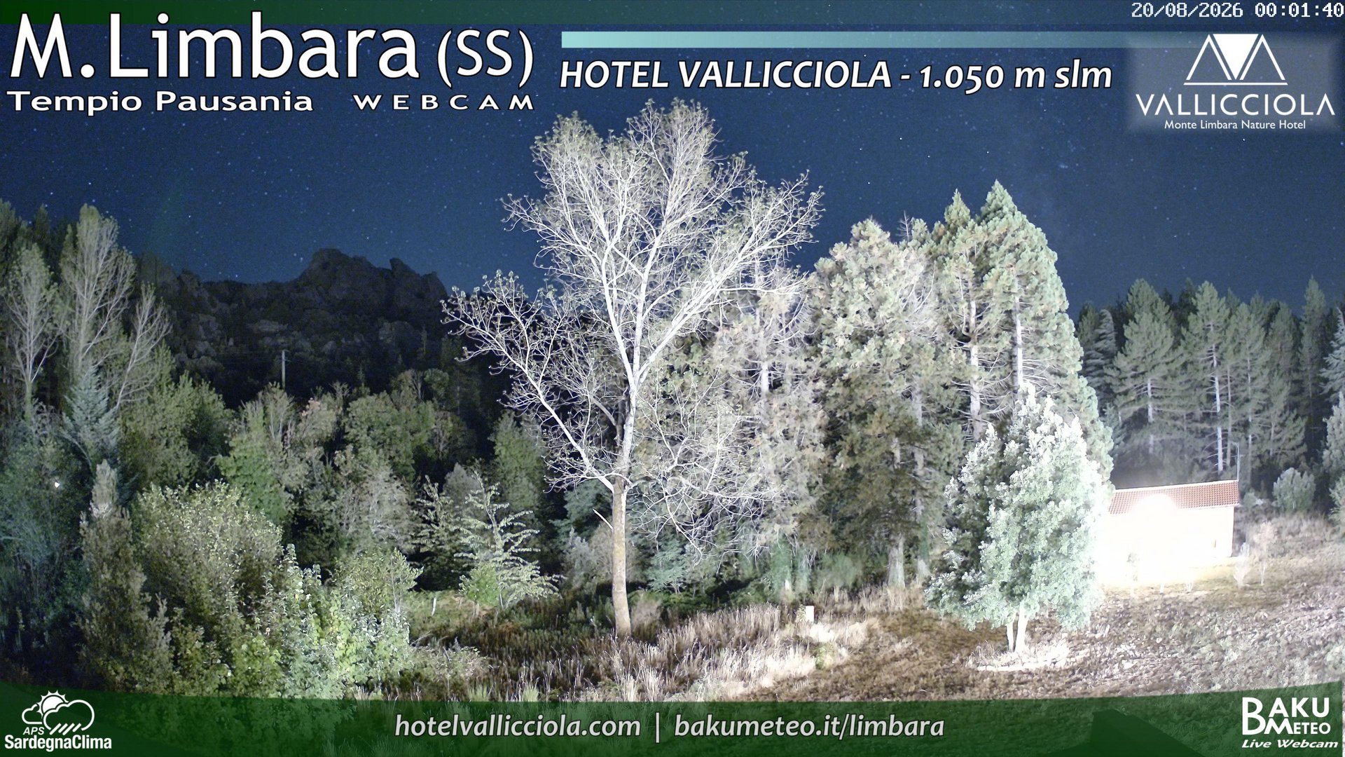 time-lapse frame, Monte Limbara Vallicciola webcam