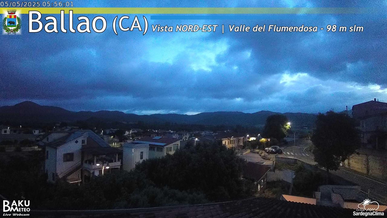 time-lapse frame, Ballao webcam