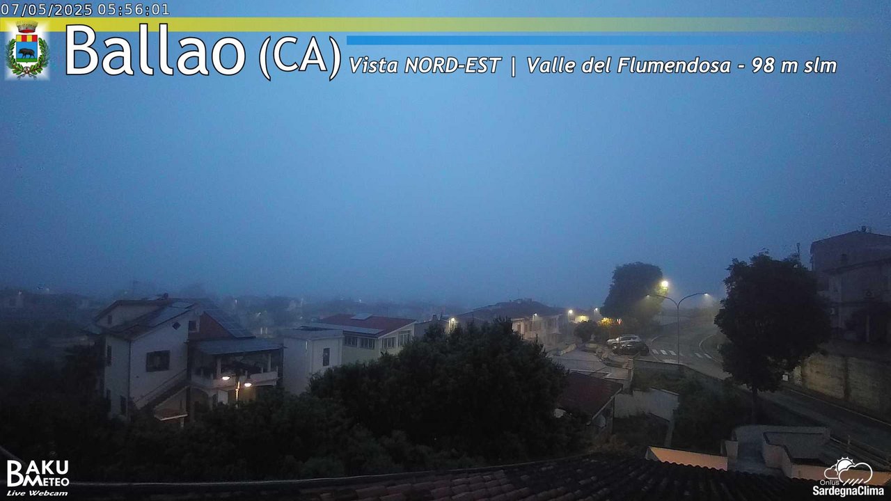time-lapse frame, Ballao webcam