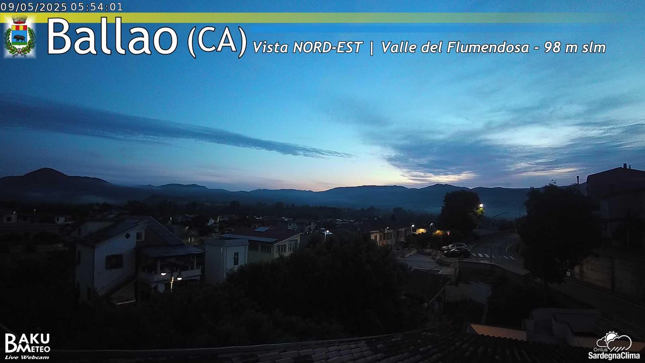 time-lapse frame, Ballao webcam