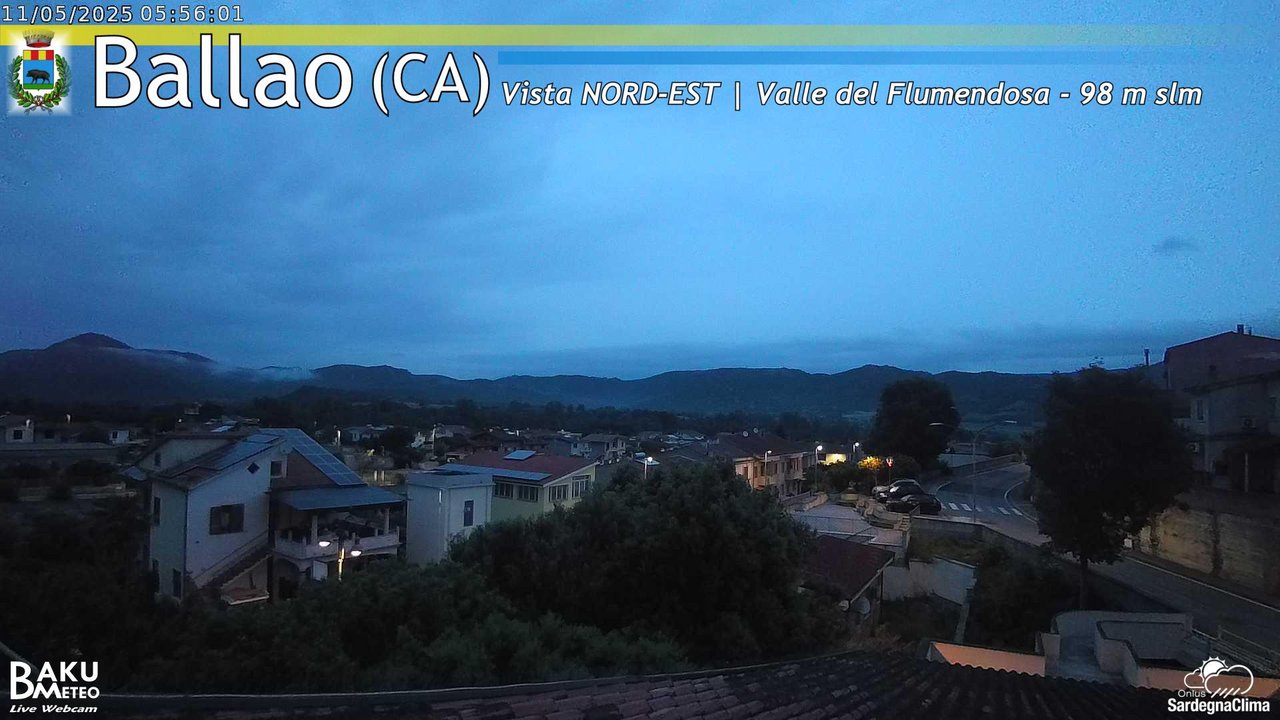 time-lapse frame, Ballao webcam