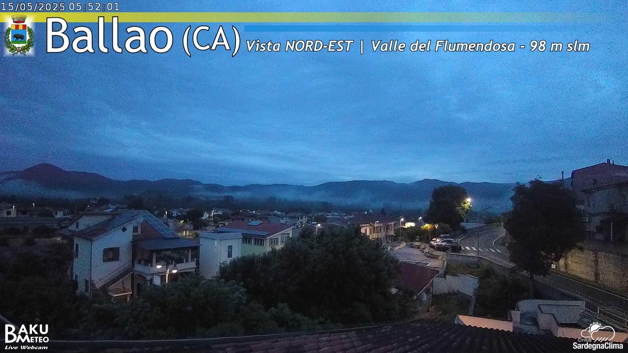 time-lapse frame, Ballao webcam