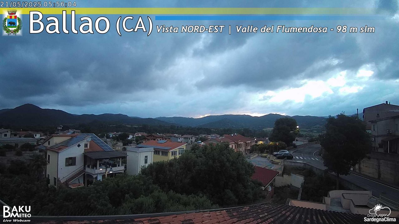 time-lapse frame, Ballao webcam