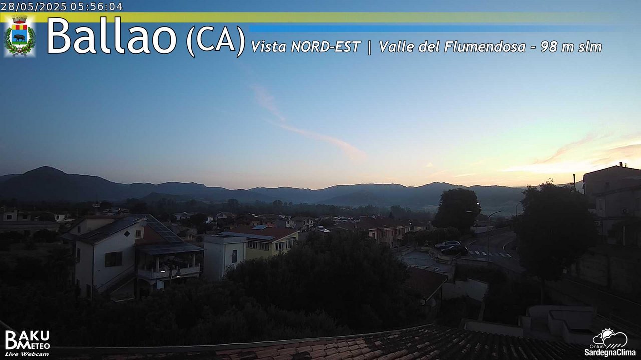 time-lapse frame, Ballao webcam
