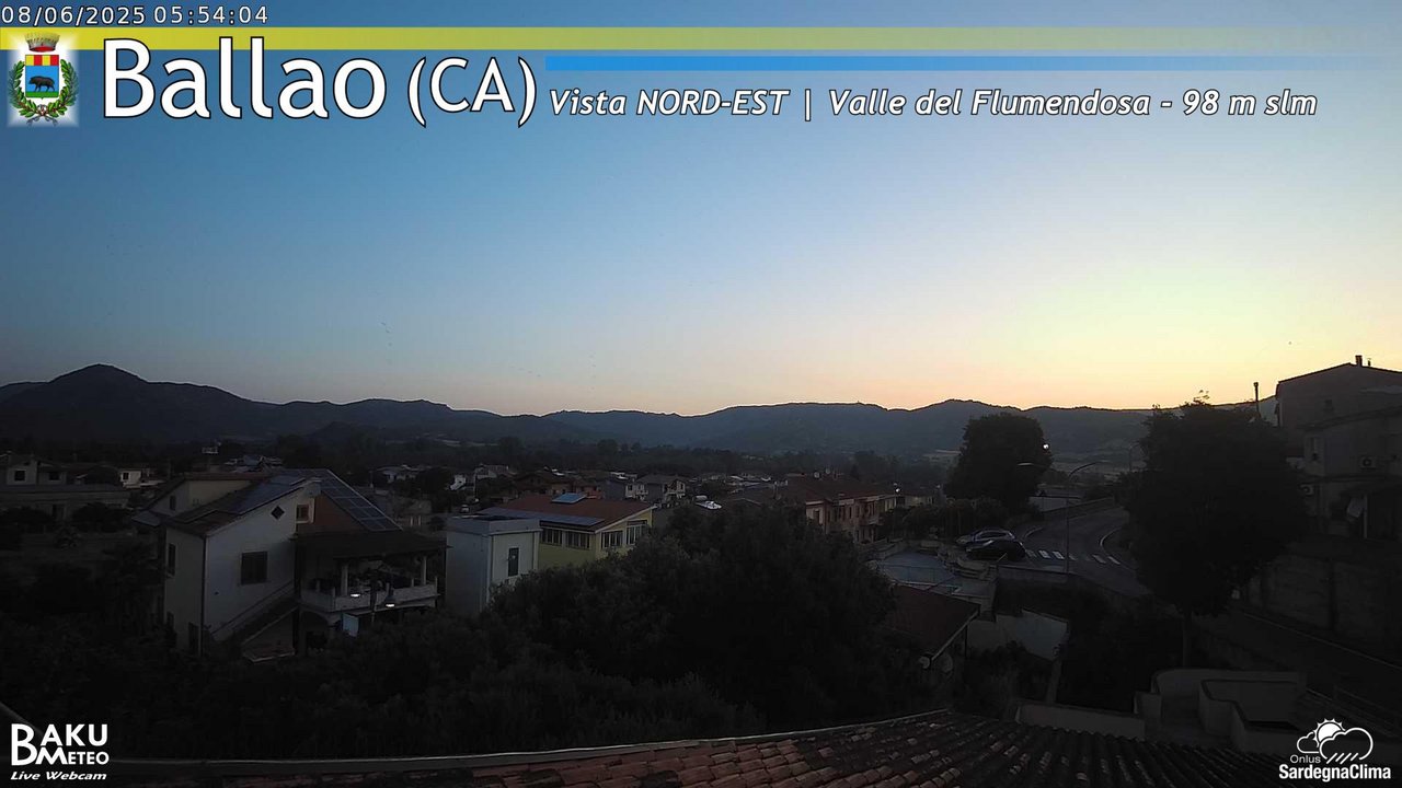 time-lapse frame, Ballao webcam