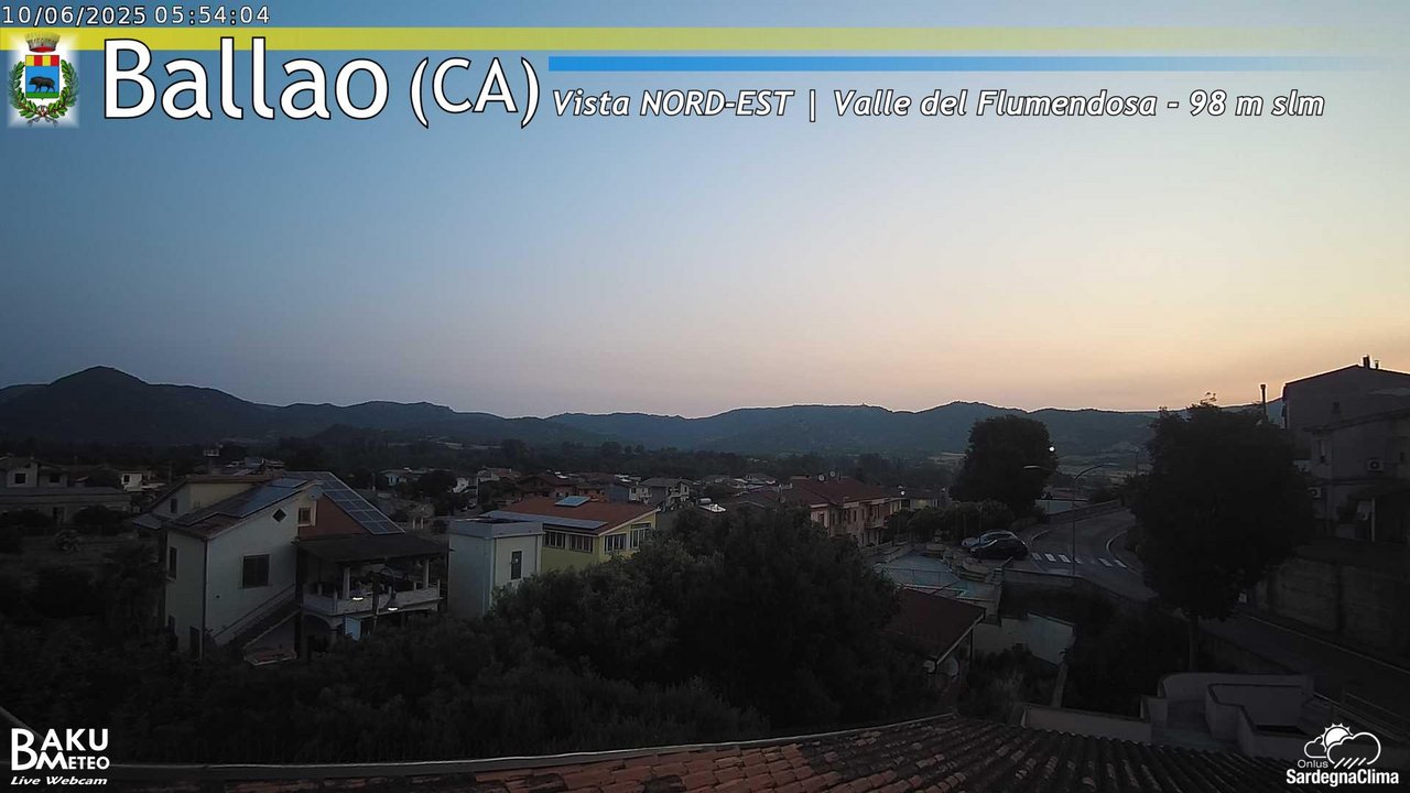 time-lapse frame, Ballao webcam