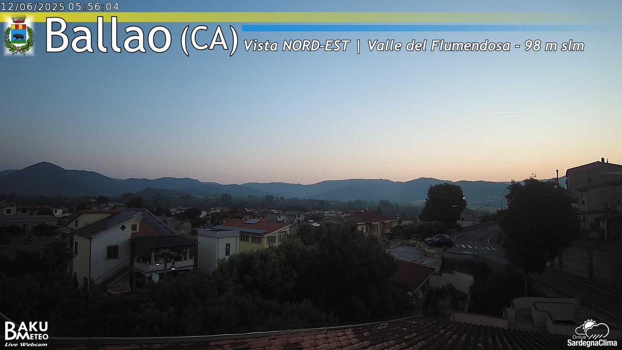 time-lapse frame, Ballao webcam