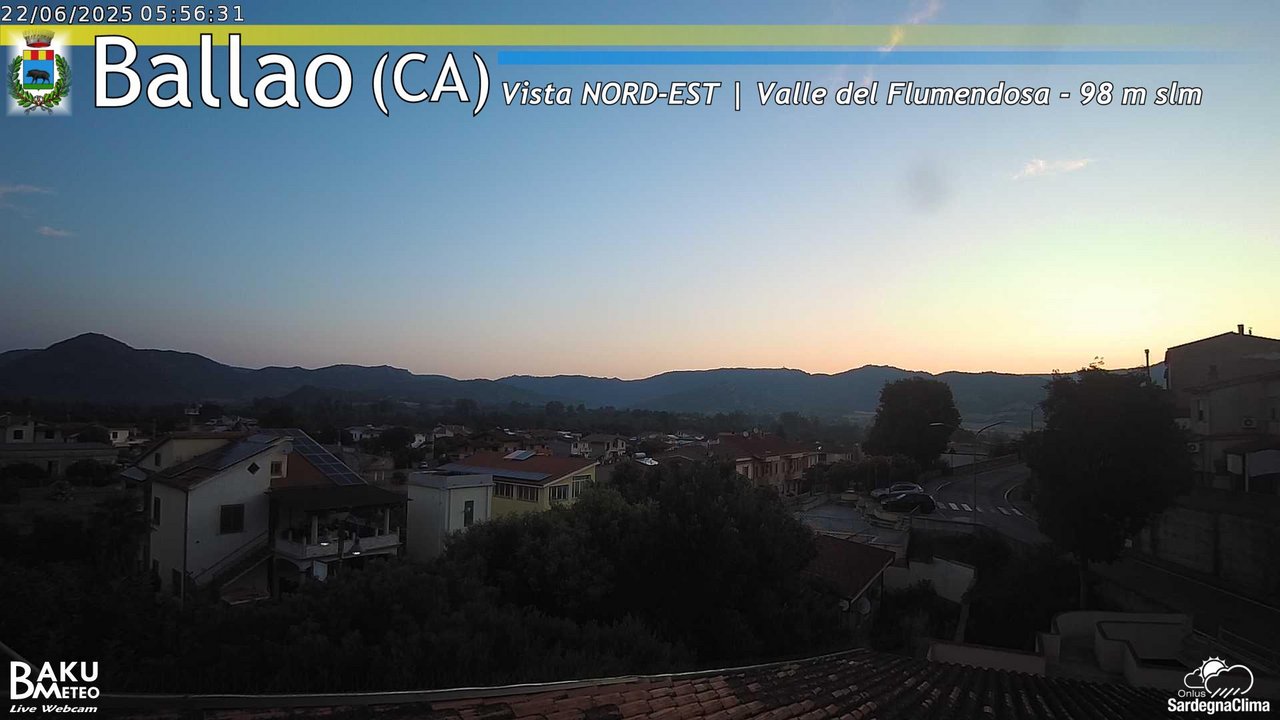 time-lapse frame, Ballao webcam