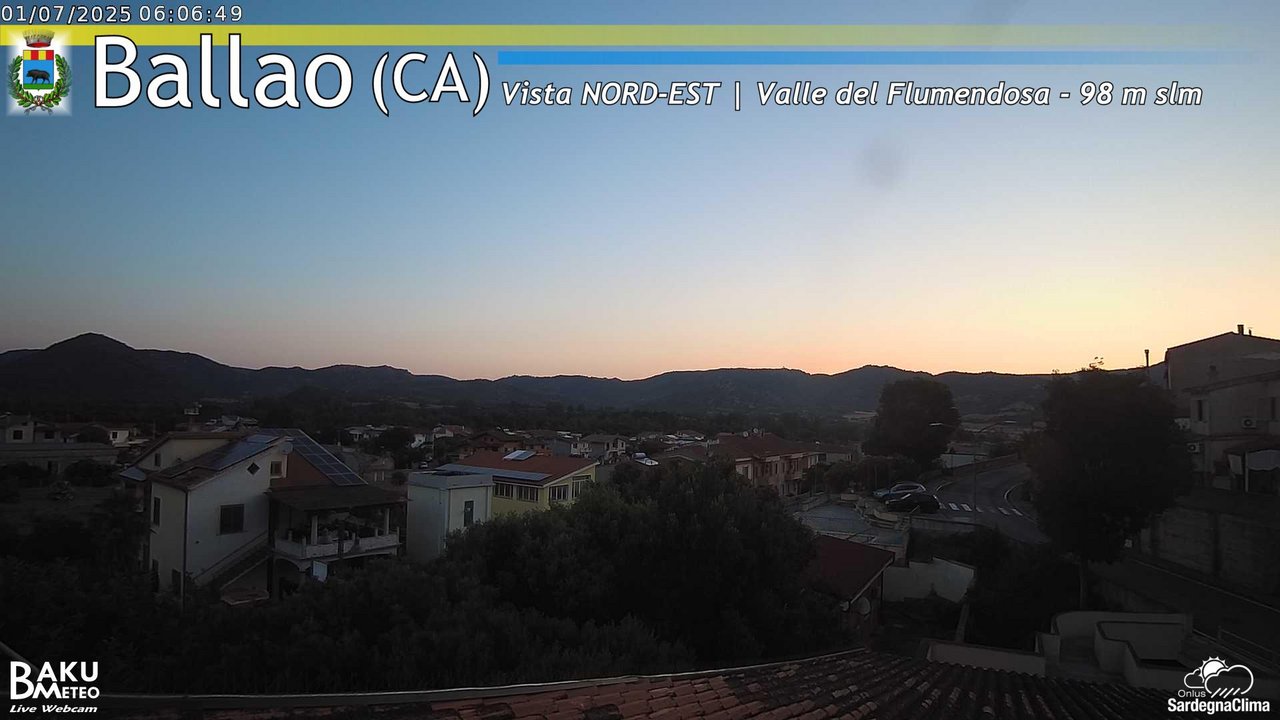 time-lapse frame, Ballao webcam