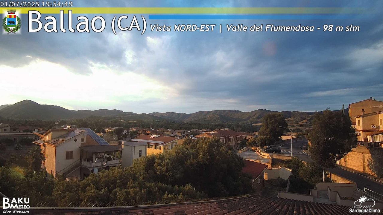 time-lapse frame, Ballao webcam
