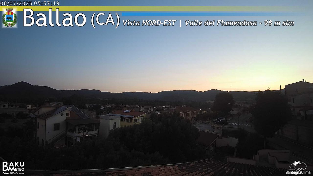 time-lapse frame, Ballao webcam