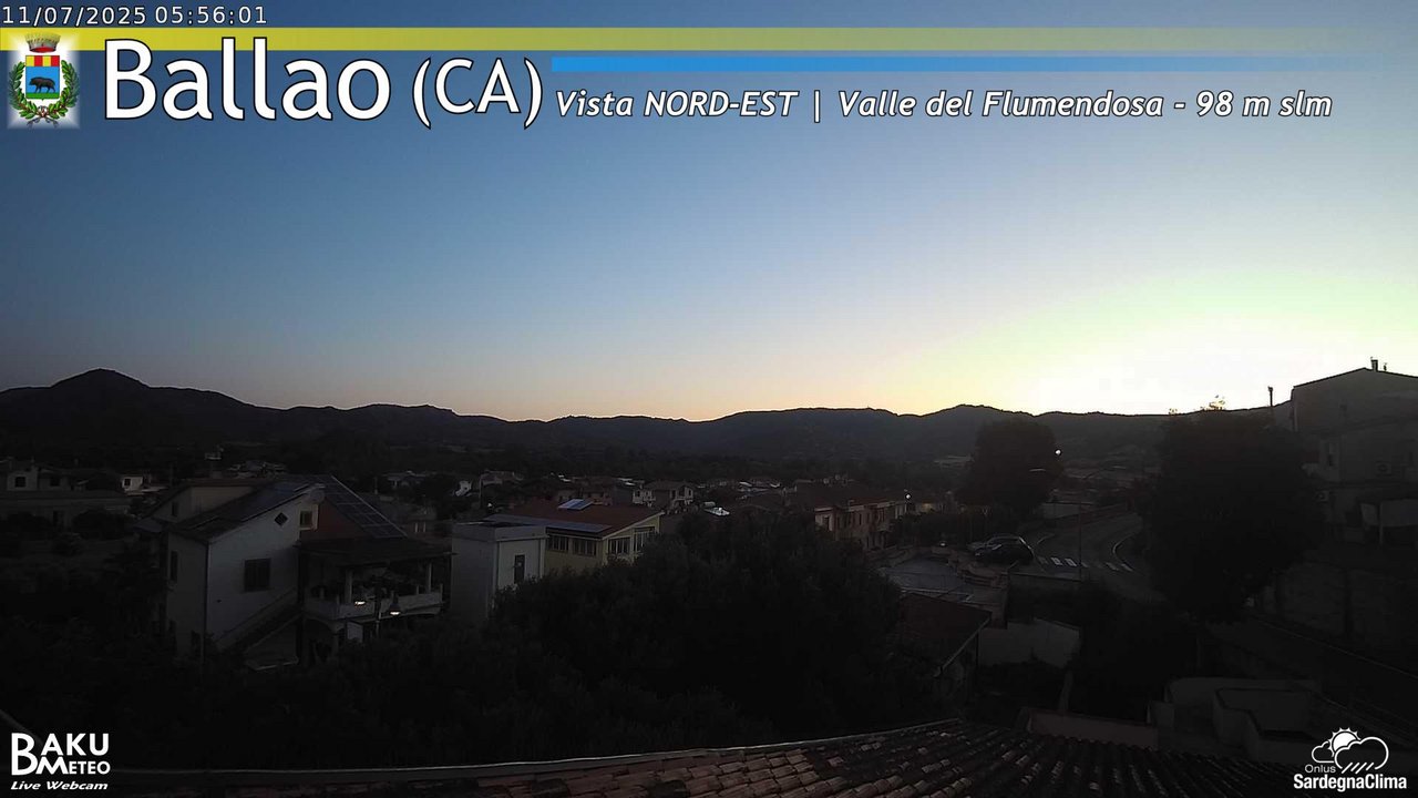time-lapse frame, Ballao webcam