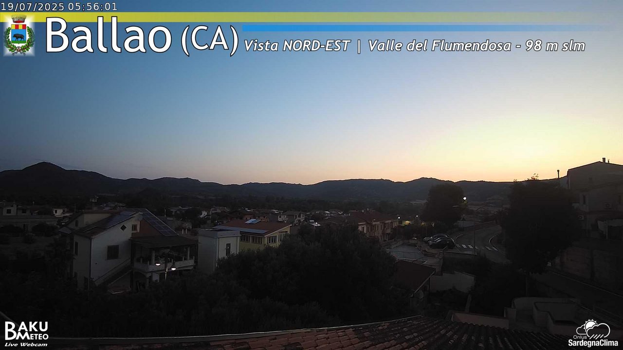 time-lapse frame, Ballao webcam