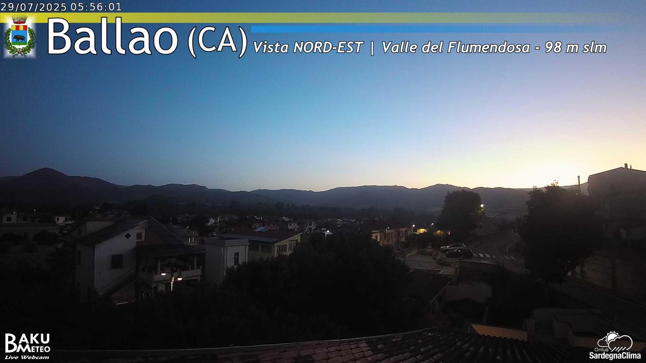 time-lapse frame, Ballao webcam