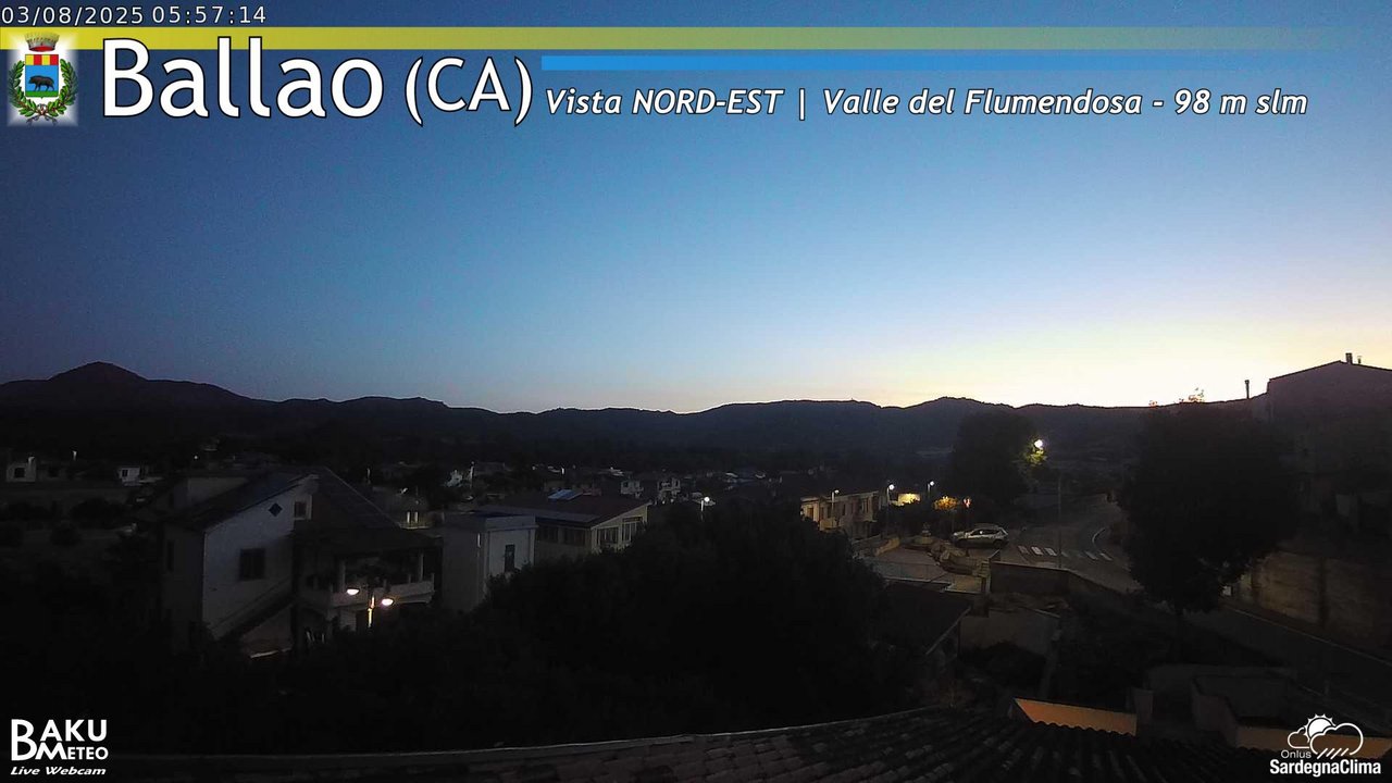 time-lapse frame, Ballao webcam