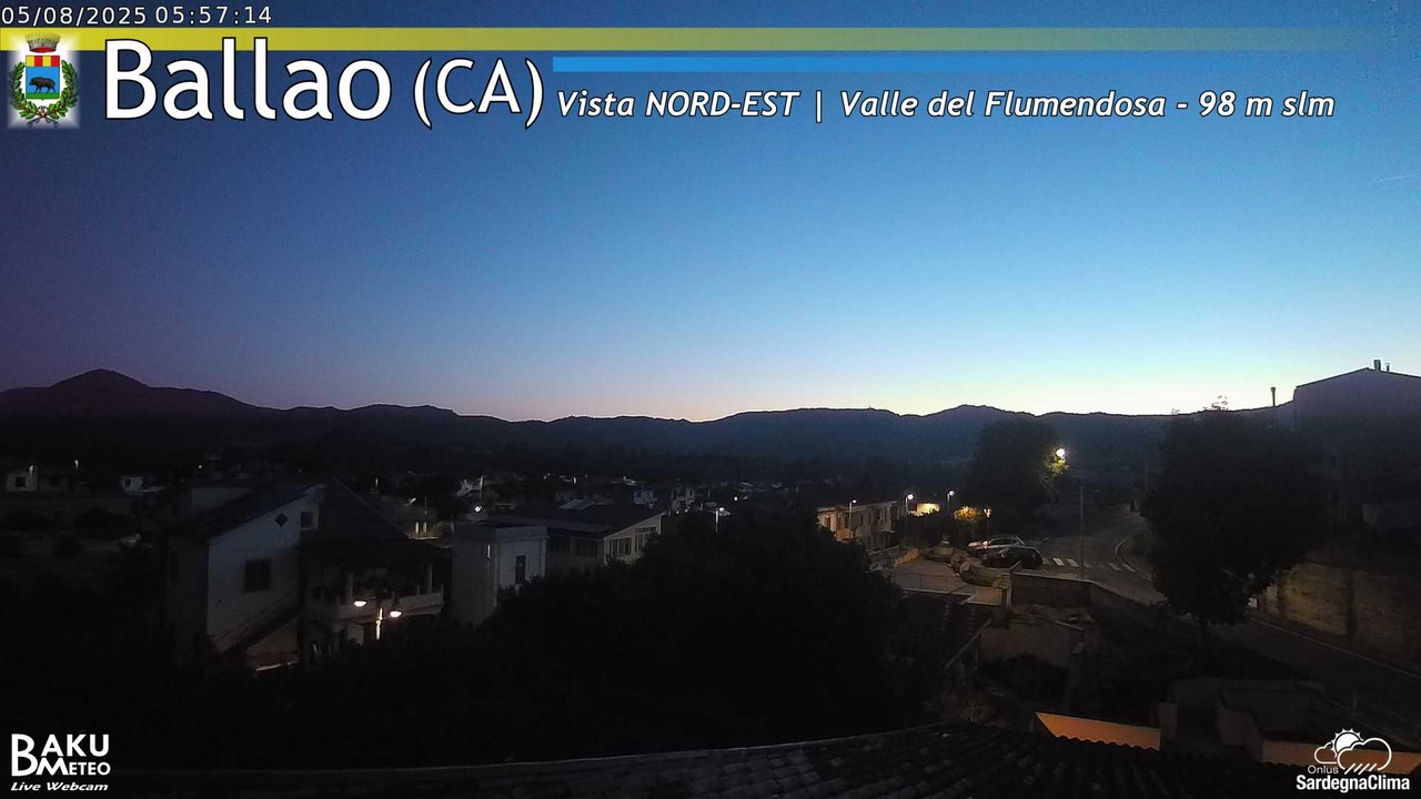 time-lapse frame, Ballao webcam
