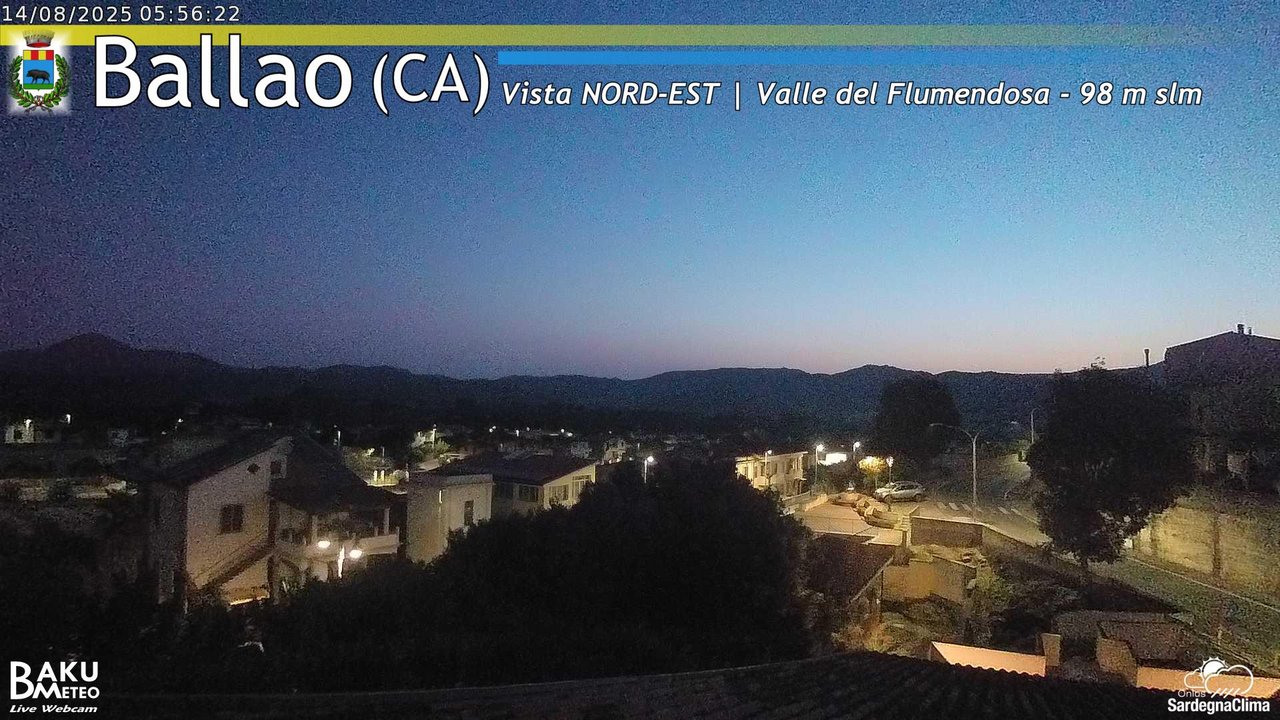 time-lapse frame, Ballao webcam