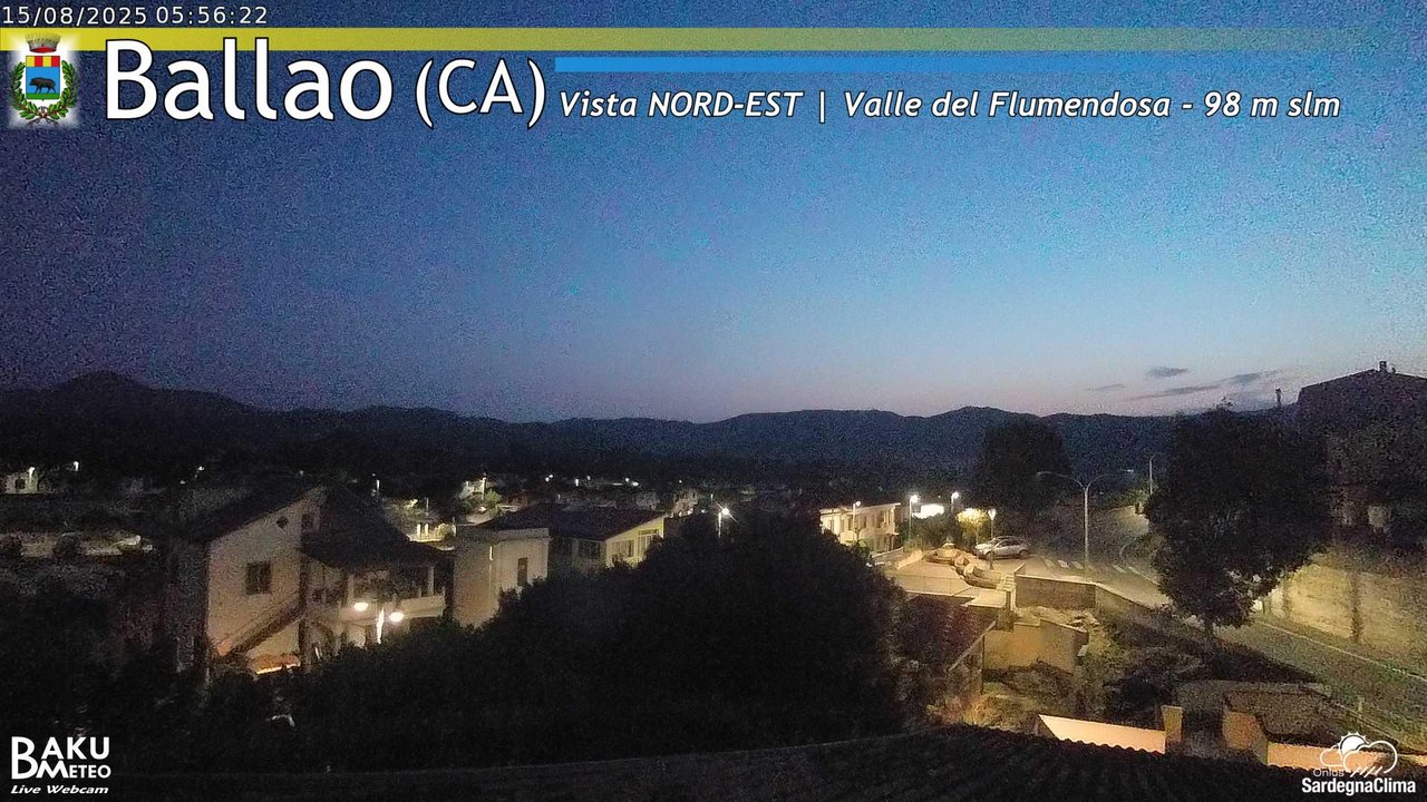 time-lapse frame, Ballao webcam
