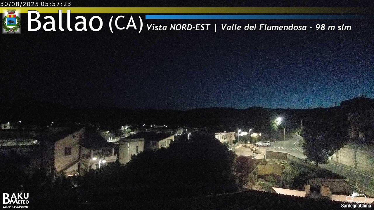 time-lapse frame, Ballao webcam