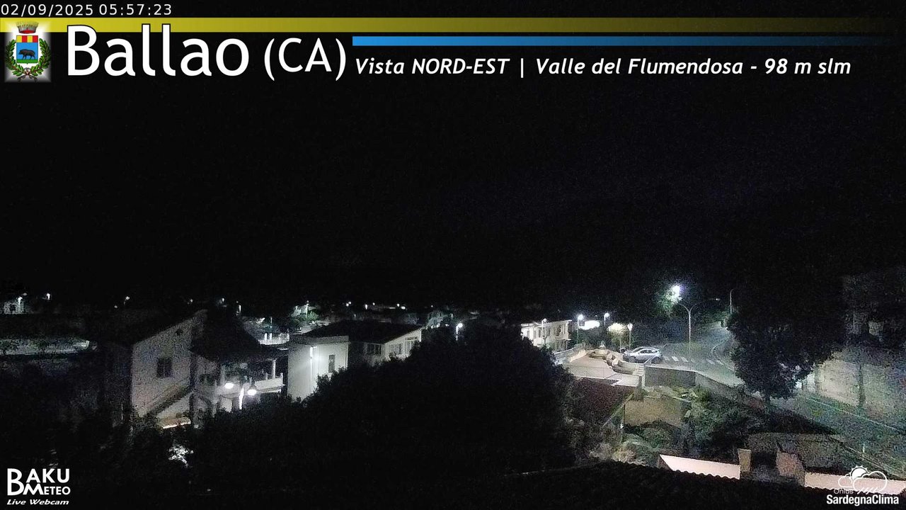 time-lapse frame, Ballao webcam