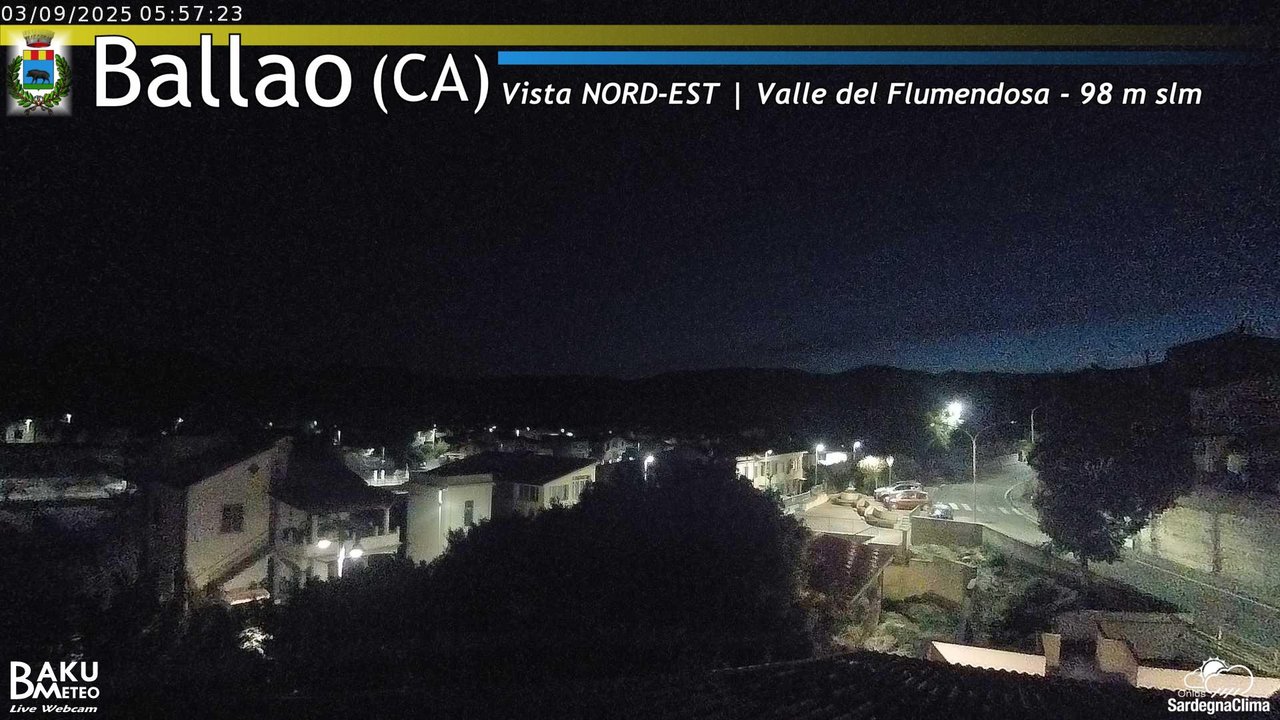 time-lapse frame, Ballao webcam