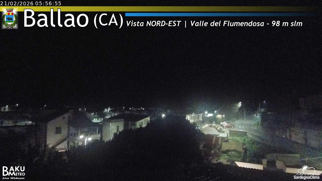 time-lapse frame, Ballao webcam